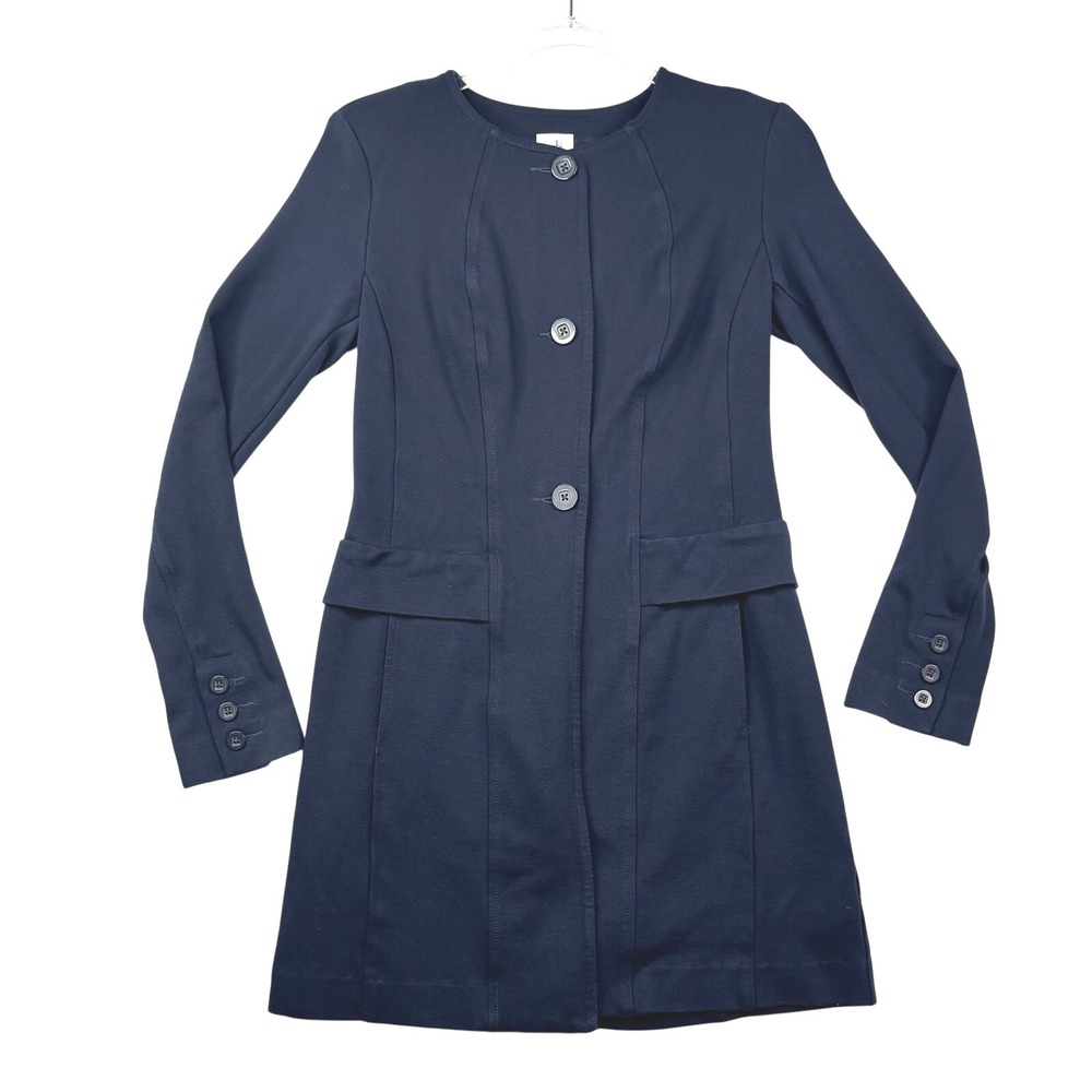 CAbi Structured Knee-Length Coat Jacket – Size XS – Tailored‎ Classic